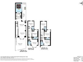 A floor plan showing rooms and features at 125 Columbus Ravine in Scarborough