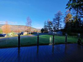 Outdoor view with trees and mountains at a property in Builth Wells