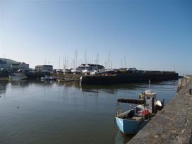 A marina with boats at Dewi Villa Apartment Aberaeron
