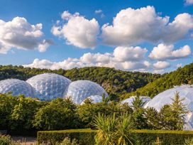Geodesic domes among trees at 5 Tree Tops in Dobwalls