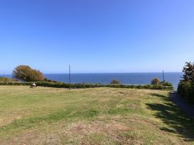 An outdoor area with grass and a view of the ocean at The Pines in Bournemouth