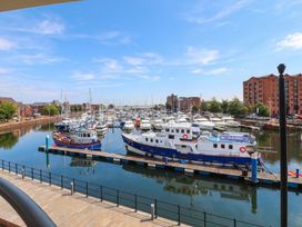 A marina with several boats docked at Blanket Row in Hull