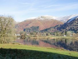 A scenic view of mountains and a lake at White Gables in Grasmere