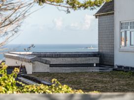 A view of the sea from a terrace at 1 Bedroom Apartment, sleeping 3 with balcony and pet friendly, Carbis Bay