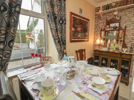 A dining room with a table set for eating at Bruckless Rest Fine Country Dining B&B Bruckless
