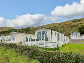 A row of caravans with gardens in Girvan