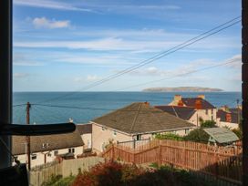 A view of the sea and houses from Derwen-Las in Penmaenmawr