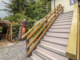 An outdoor staircase leading to a building at Eden House in Bardsea
