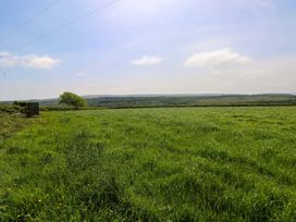 An open field with grass and trees at The Dairy in Penuel near Llanmorlais