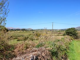 A view of hills and fields at Stone Cottage in Waterville, County Kerry