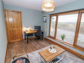 An office with desk and computer at Lough Cluhir Cottage, Union Hall, County Cork