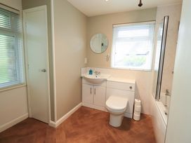 A bathroom with a sink and toilet at Back Cottage in Kirkby Lonsdale