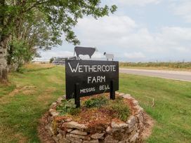 A farm sign at Wethercote Farm in Old Byland near Helmsley