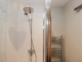 A shower with a towel radiator at Jubilee in Graythwaite near Hawkshead