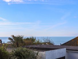 A view of the sea and sky from a rooftop at Highdown Bigbury on Sea near Modbury