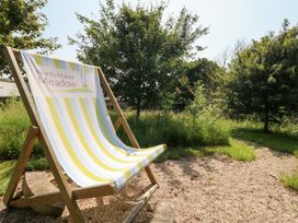 A deck chair in an outdoor area at North Manor Meadow near Weymouth