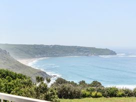 A view of the ocean and beach at Brook House in Sennen Cove near St Just