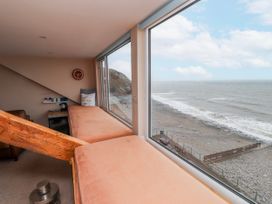 A living room with a view of the sea at The View in Criccieth