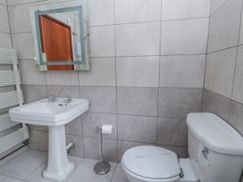 A bathroom with a sink and toilet at Blaenywawr near Lampeter