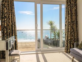 A living room with a view of the sea at The View in Newquay