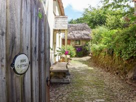 An outdoor path leading to Hope Cottage in Riddlecombe, near Winkleigh
