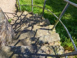 A staircase made of stone leading to grass at East Bickleigh in Halwell
