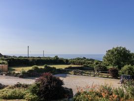 A garden view overlooking the sea at Atlantic View in Tintagel