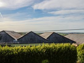 View of roofs and hedge at Kingfisher Cottage, Edmonton, near Wadebridge