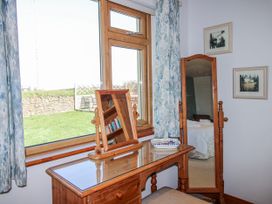 A bedroom with a desk and mirror at The Station in Bolberry