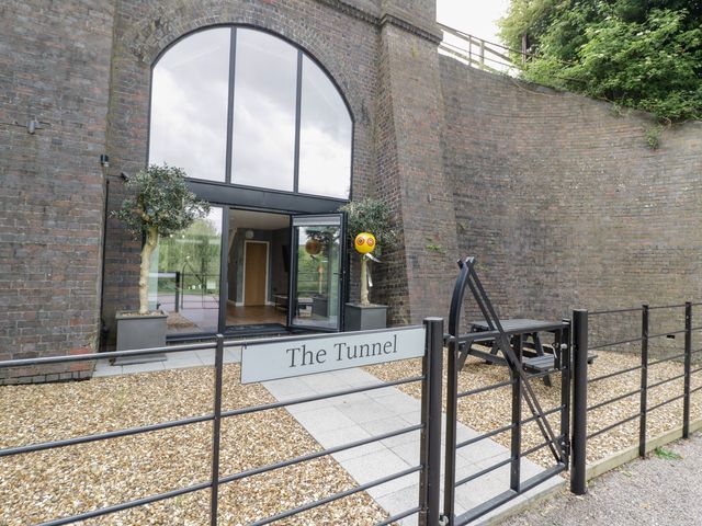 An outdoor view of The Tunnel at Bridge Lake Farm and Fishery in Chacombe