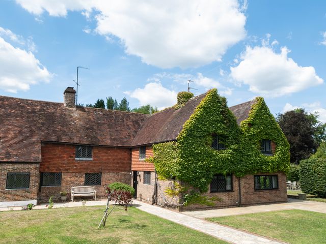A house with garden and pathway at Gildridge in Whitesmith near East Hoathly