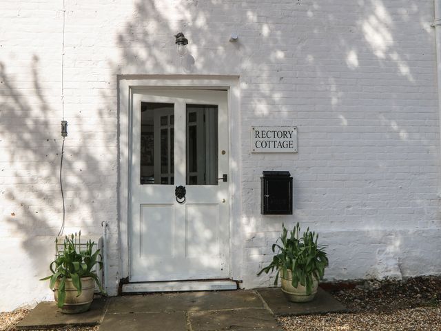 The entrance of Rectory Cottage in Chawton near Alton, Hampshire