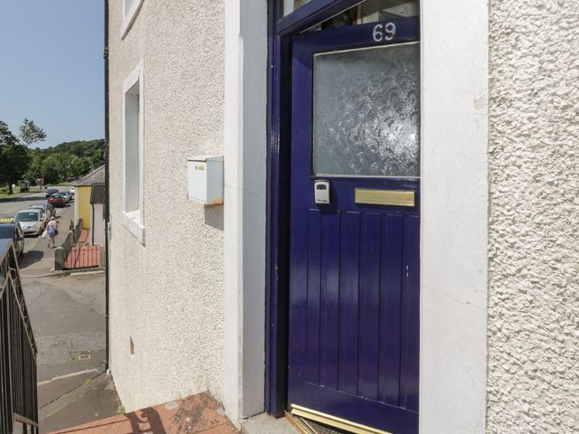 A door with a house number at Fleet Townhouse in Castle Douglas