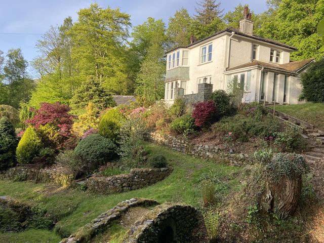 A house with a garden at High Cross in Keswick