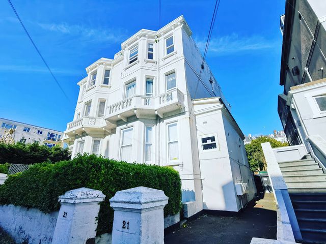 A building with windows and a balcony at Church Retreat in St. Leonards-on-Sea