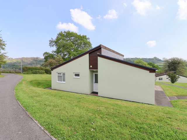 A house with a sloped roof and driveway at Fern & Fable in Chudleigh