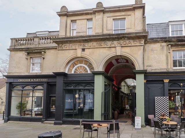 An outdoor view of Montpellier Arcade in Cheltenham
