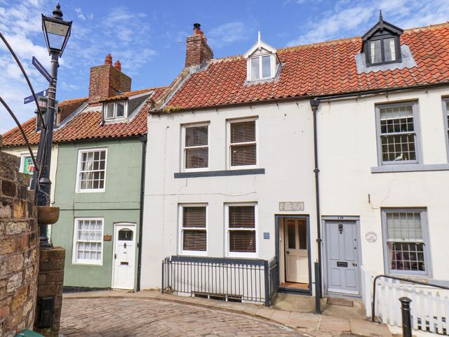 A street view of houses with doors and windows at Greenfingers in Whitby