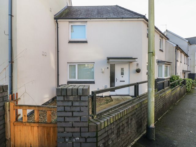 A house with front door and garden at 9 Ffordd Donaldson Swansea