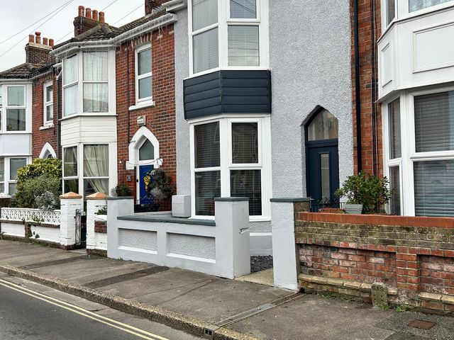 A house with a front door and windows at The Weymouth House in Weymouth