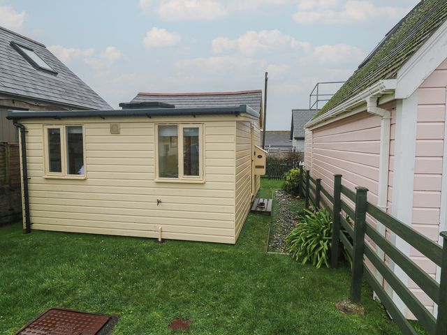A shed in a garden area at Pleasans in Hayle