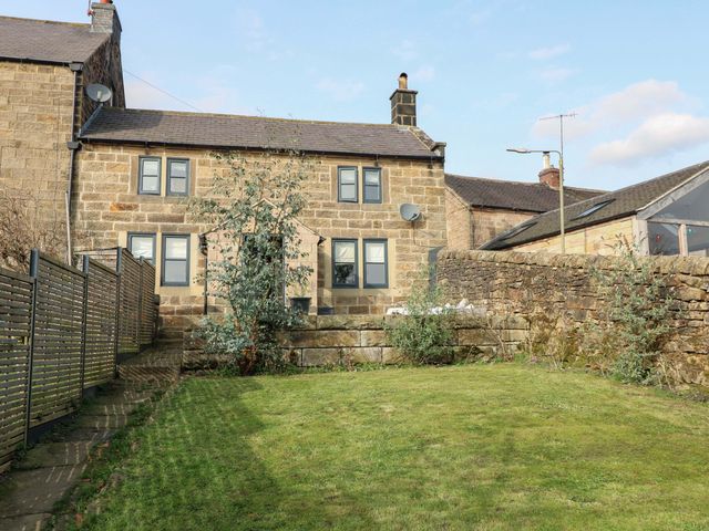 A house with a garden area and fence at 2 Knoll Mount, Matlock