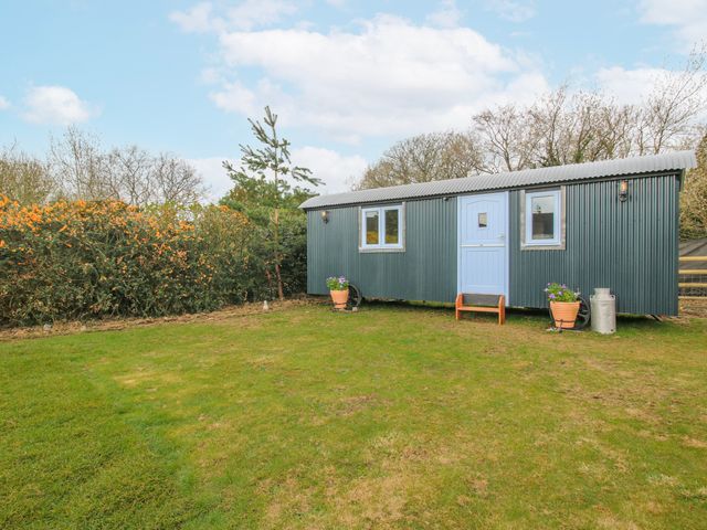 An outdoor shed with greenery at Skye in Clee Hill