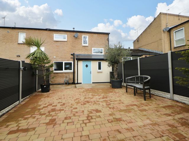 A garden featuring paved area and plants at 49 Rushley Road in Sheffield