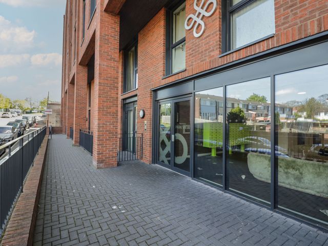 An outdoor view of a building entrance at Park-View Nook in Birmingham