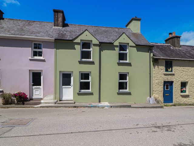 A row of colorful houses at Abinas in Kenmare