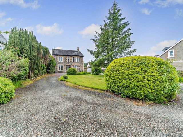 A house with lawn and trees at Dunoon Sleeps 17 Group Retreat with Parking in Kirn near Dunoon