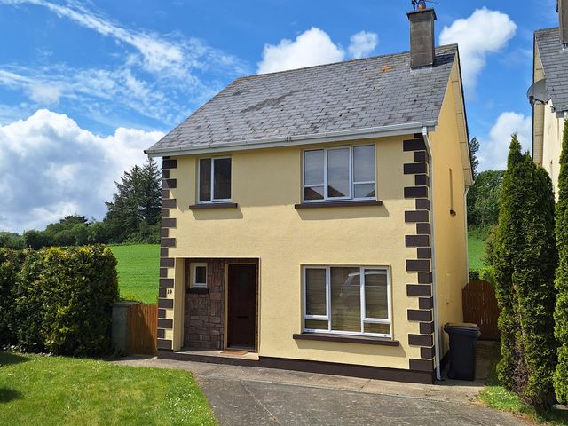 A two-story house with a garden at 19 River Glen in Curracloe, County Wexford