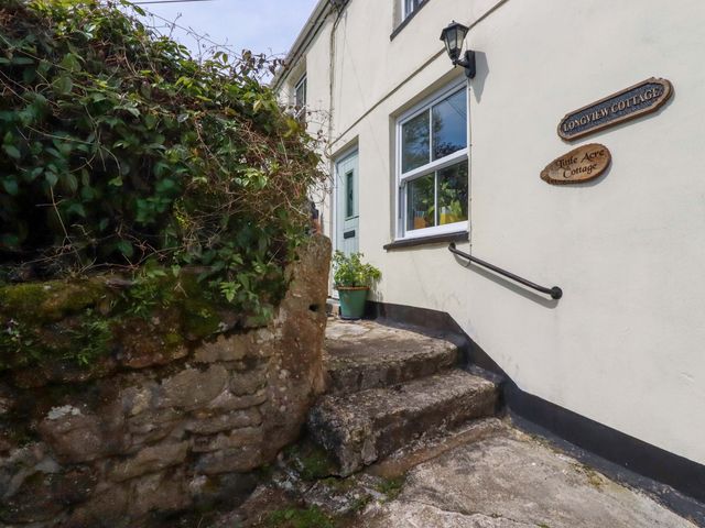Stairs leading to the entrance of Longview Cottage in Penwithick neat St Austell