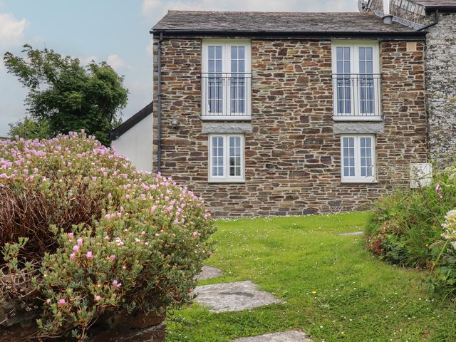 A building exterior with windows and balcony at Atlantic View in Tintagel